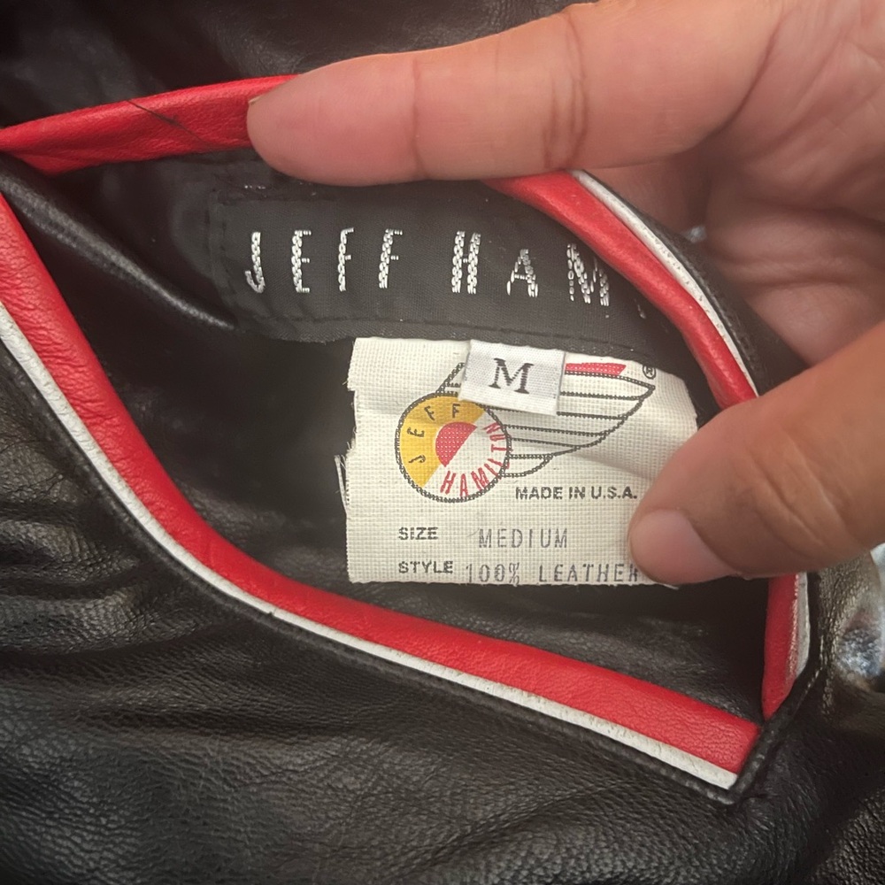 ❌SOLD❌ Vintage Chicago Bulls NBA Hamilton Reversible Leather Jacket 90s Bomber - Picture 11 of 12
